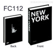 New York Typography Modern Cityscape Fake Book Décor Set for Home Decor