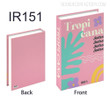 Tropicana Typography Botanical Travel Style Retro Faux Book Decor Set for Study Room