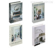 Jean Louis Typography Modern Home Decor 4 Piece Faux Book for Bookshelf Decoration