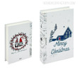 Merry Christmas Typography Modern Faux Book Décor For Table Accents