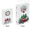 Merry Christmas Typography Modern Faux Book Décor For Living Room Ideas