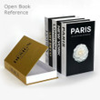 Stone Texture Design Modern Abstract Designer Book Decor Open Book