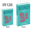 Bondi Beach Typography Botanical Abstract Retro Faux Book Decor Set for Study Room