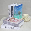 The Dead Sea Typography Modern Home Decor 5 Piece Fake Book Set for Coffee Table Decor