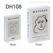 Henri Matisse Books Typography Botanical Abstract Retro Faux Book for Bookshelf Decoration