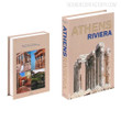 Athens Riviera Typography Architecture Modern Fake Book Décor For Table Decor