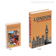 The United Kingdom Typography World Buildings Series Modern Fake Book Décor for Study Room