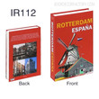 Rotterdam Espana Typography World Buildings Series Modern Fake Book Décor for Study Room