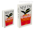 Mai Tai Drinks Typography Vintage Designer Book Décor for Table Accents