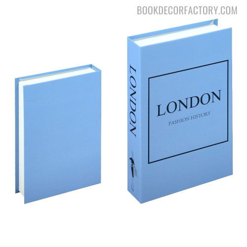 London Typography Modern Faux Book Décor For DIY Wall Art