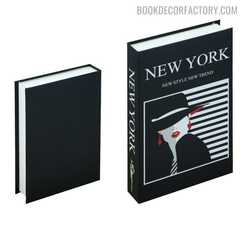 New York Typography Modern Fake Book Décor For Mother's Day Gifts