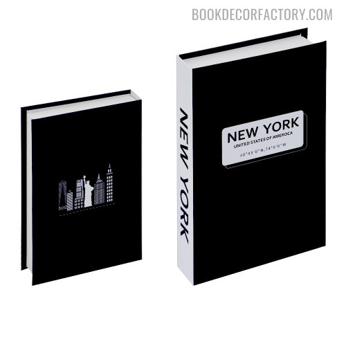 New York City Typography Modern Fake Book Décor For Mother's Day Gifts