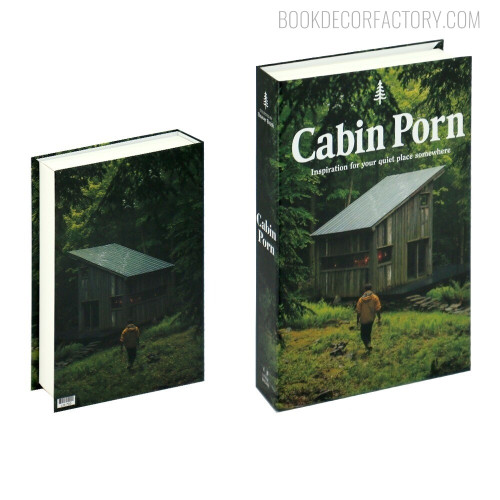 Cabin Porn Typography Landscape Fake Book Décor Gift for Simulation Book Cabinet Decoration