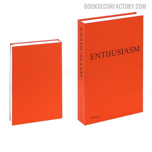 Enthusiasm Typography Modern Book Decoration For Table Accents