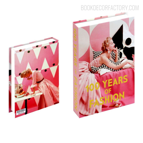 100 Years Of Fashion Lady Figure Decorative Book Box For Table Decor