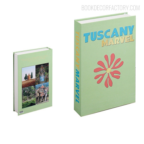 Tuscany Marvel Typography Abstract Figure Cityscape Modern Book Décor For DIY Room Décor