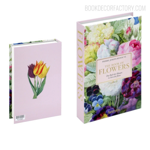 The Book Of Flowers Floral Typography Modern Designer Book Décor For Living Room Decor