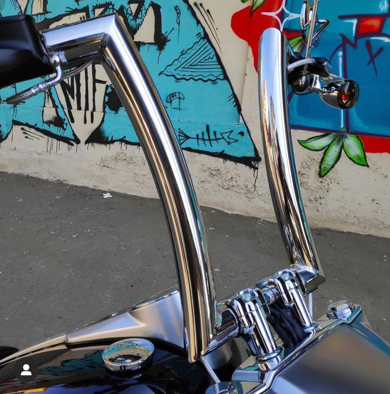 King Rhino 2" Handlebars for HarleyDavidson Fat Boy Polished