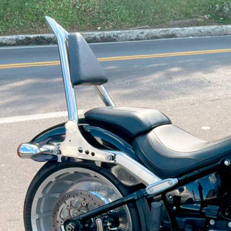 Detachable Sissy Bar Passenger Backrest Pad For Harley Davidson Street 500/750 - Black