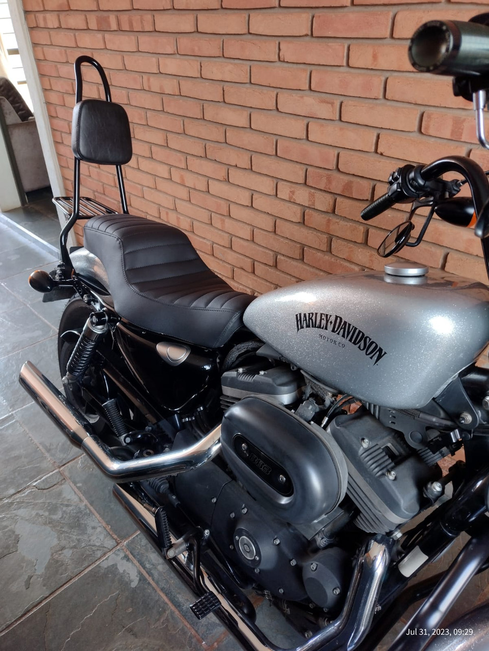 Sissy Bar King/Passenger Backrest 25" Detachable Luggage Rack for