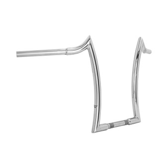 Diablo Quinado Clean Robust 1.1/4" Handlebars for Harley-Davidson Touring Road King - Polished Stainless Steel