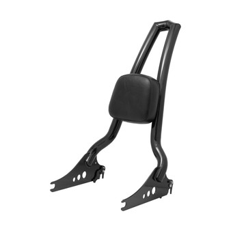Sissy Bar Backbone Brutale/Passenger Backrest 25" Detachable for Harley-Davidson Softail - Black