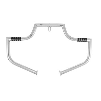 Motorcycle Engine Guard, Crash Bar, Wild for Harley Night Train, Softail FX Standard - Polished Steinless Steel Motorcycle Engine Guard, Crash Bar, Wild for Harley Night Train, Softail FX Standard - Polished Steinless Steel