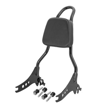 Sissy Bar King/Passenger Backrest 20" Detachable for Harley-Davidson Sportster 1200 - Black