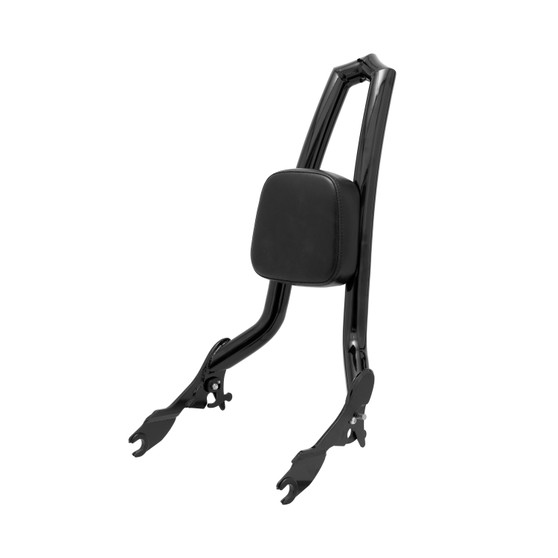 Sissy Bar Backbone Brutale/Passenger Backrest 25" Detachable for Harley-Davidson Touring Road King - Black