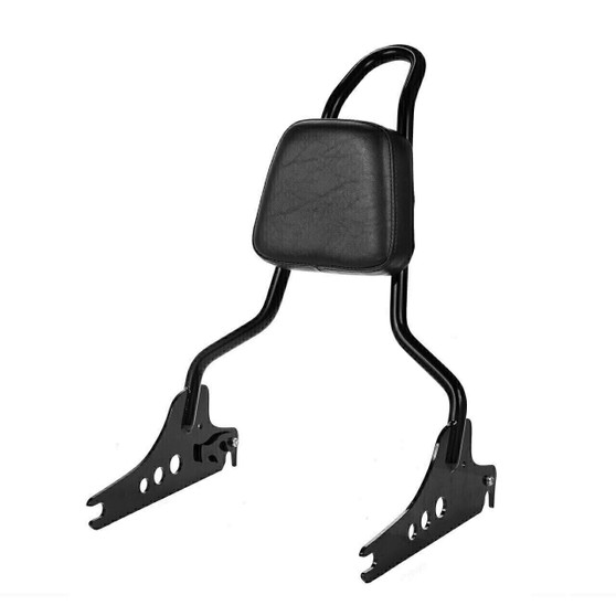 Sissy Bar King/Passenger Backrest 20" Detachable for Harley-Davidson Softail Heritage - Black