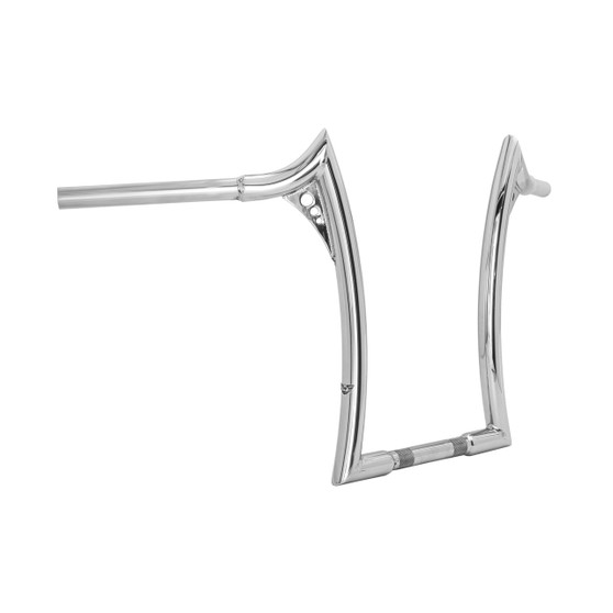 Diablo Quinado Robust 1.1/4" Handlebars for Harley-Davidson Softail Deluxe - Polished Stainless Steel