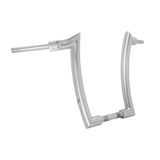 Mad Dogger Curve Rhino 2" Handlebars for Harley-Davidson Softail Deluxe - Polished Stainless Steel