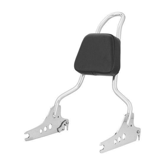 Sissy Bar King/Passenger Backrest 20" Detachable for Harley-Davidson Softail Fat Boy - Polished  Stainless Steel