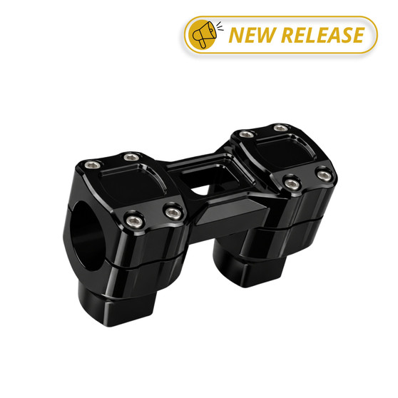 Billet Riser King Brutale 1,5" for Harley-Davidson Softail - Gloss Black