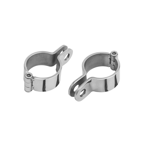 Clamp Set for 2" Diameter Bars - Polished Stainless Steel
