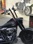 Diablo Quinado Clean Robust 1.1/4" Handlebars for Harley-Davidson Softail Fat Boy - Black