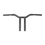 Sun Bar Pullback Robust 1.1/4" Handlebars for Harley-Davidson Dyna Fat Bob - Black