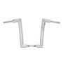 King Curve Rhino 2" Handlebars Kit + Mechanical Cables + Extension Wiring Kit for Harley-Davidson Softail Line without Electronic Throttle - Polished Stainless Steel