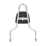 Sissy Bar King/Passenger Backrest 20" Detachable for Harley-Davidson Softail Street Bob - Polished Stainless Steel