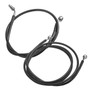 King Rhino 2" Handlebars Kit + Mechanical Cables for Harley-Davidson Touring Road King with Hydraulic Clutch - Black