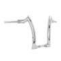 Front Diablo Rhino 2" Handlebars Kit + Mechanical Cables for Harley-Davidson Touring Road King with Mechanical Clutch - Polished Stainless Steel