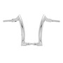 Front Diablo Rhino 2" Handlebars Kit + Mechanical Cables for Harley-Davidson Touring Road King with Mechanical Clutch - Polished Stainless Steel