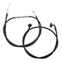 Front King Rhino 2" Handlebars Kit + Mechanical Cables + Extension Wiring Kit for Harley-Davidson Touring Street Glide with Mechanical Clutch -Black