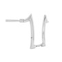 Diablo Rhino 2" Handlebars Kit + Mechanical Cables for Harley-Davidson Touring Road Glide with Mechanical Clutch - Polished Stainless Steel