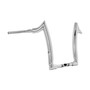 Front Diablo Rhino 2" Handlebars Kit + Mechanical Cables for Harley-Davidson Touring Road Glide with Mechanical Clutch - Polished Stainless Steel