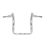 Front Diablo Rhino 2" Handlebars Kit + Mechanical Cables for Harley-Davidson Touring Ultra Glide with Mechanical Clutch - Polished Stainless Steel