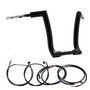 Rogue Rhino 2" Handlebars Kit +  Mechanical Cables + Extension Wiring Kit for Harley-Davidson Softail Heritage with Electronic Throttle - Black