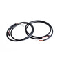 Front Diablo Rhino 2" Handlebars Kit + Mechanical Cables + Extension Wiring Kit for Harley-Davidson Softail Breakout with Electronic Throttle - Black