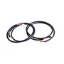 Diablo Curve Rhino 2" Handlebars Kit + Mechanical Cables + Extension Wiring Kit for Softail Line with Electronic Throttle - Polished Stainless Steel