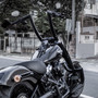 King Curve Rhino 2" Handlebars for Harley-Davidson Fat Boy - Black